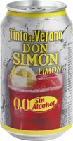 Tinto de verano sabor limón sin alcohol