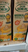 Zumo naranja sin pulpa