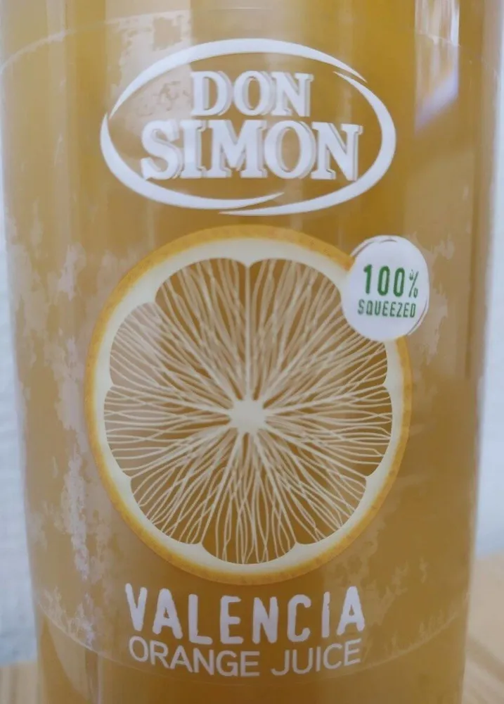 Zumo de naranja sin pulpa