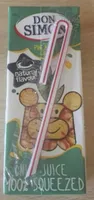Zumo de piña y uva briks
