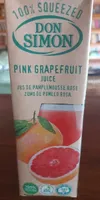 Zumo de pomelo rosa