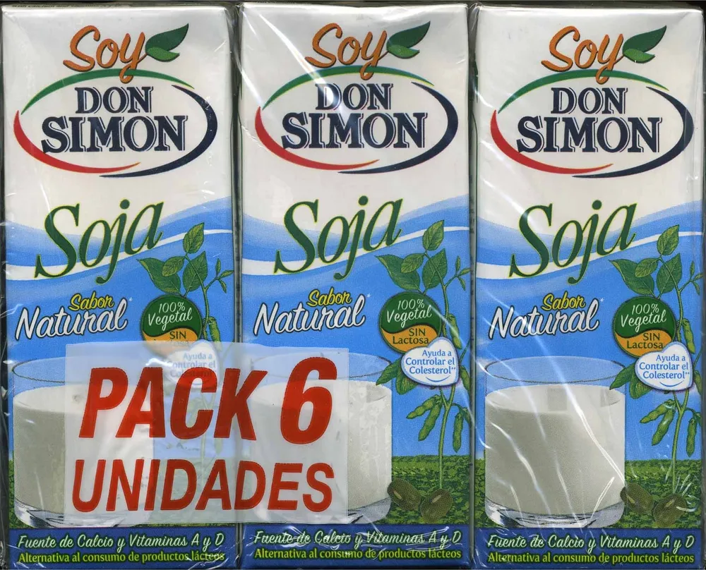 Soy Don Simón Soja Natural - Pack de 6