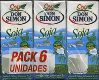 Soy Don Simón Soja Natural - Pack de 6