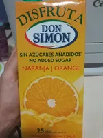 Zumo de Naranja Disfruta Sin Azúcares Añadidos