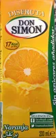 Zumo de naranja sin azúcares añadidos