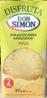 Zumo de piña Don Simon Disfruta/Sin Azúcares añadidos Brik 2L