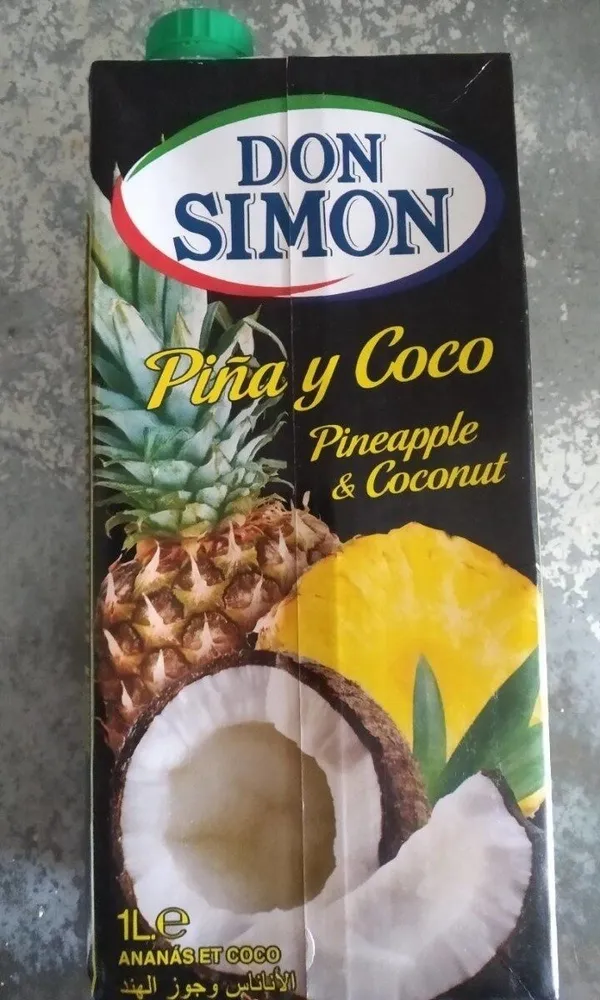 Zumo piña y coco