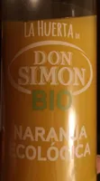 Zumo de naranja ecológico