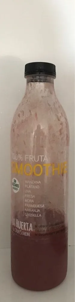 La huerta smoothie de frutos rojos fruta fresa,
