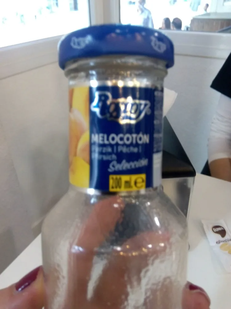 Zumo de melocotón
