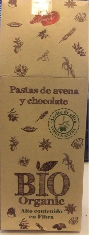 Pastas de avena y chocolate