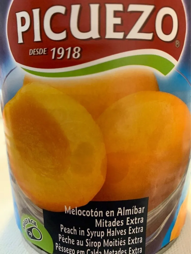 Melocotón en almíbar