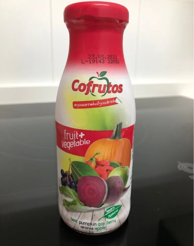 Bebida de zumo de frutas y verduras