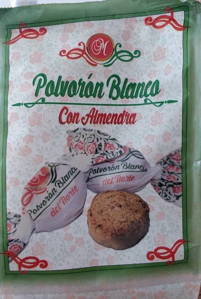 Polvorón Blanco con almendra