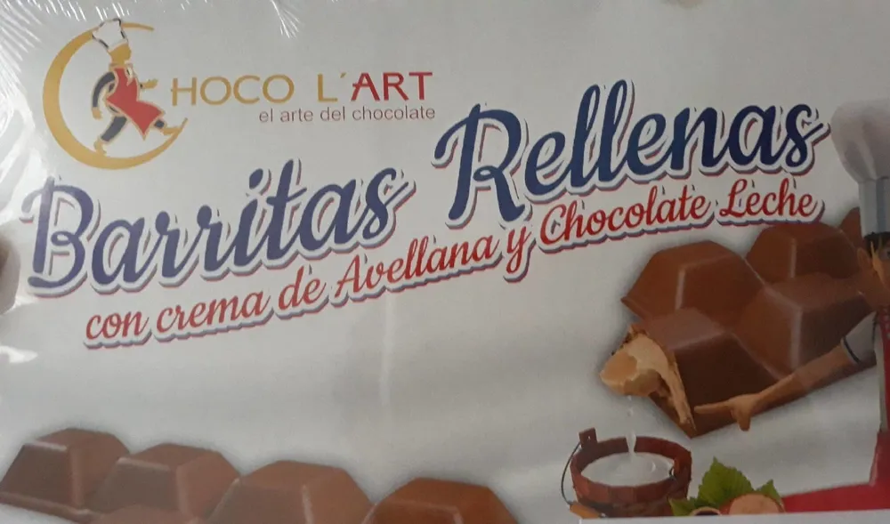 Barritas Rellenas con Crema de avellana