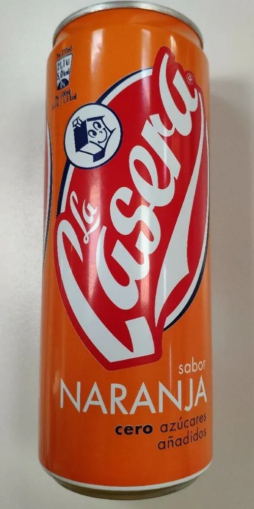 La Casera sabor naranja cero azúcares añadidos