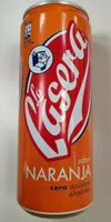La Casera sabor naranja cero azúcares añadidos