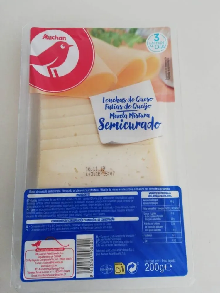 Lonchas de queso