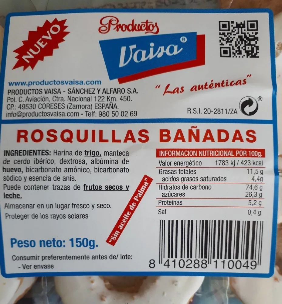 Vai-rosquilla Bañada 12 Unid