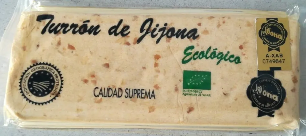 Turrón de Jijona ecológico