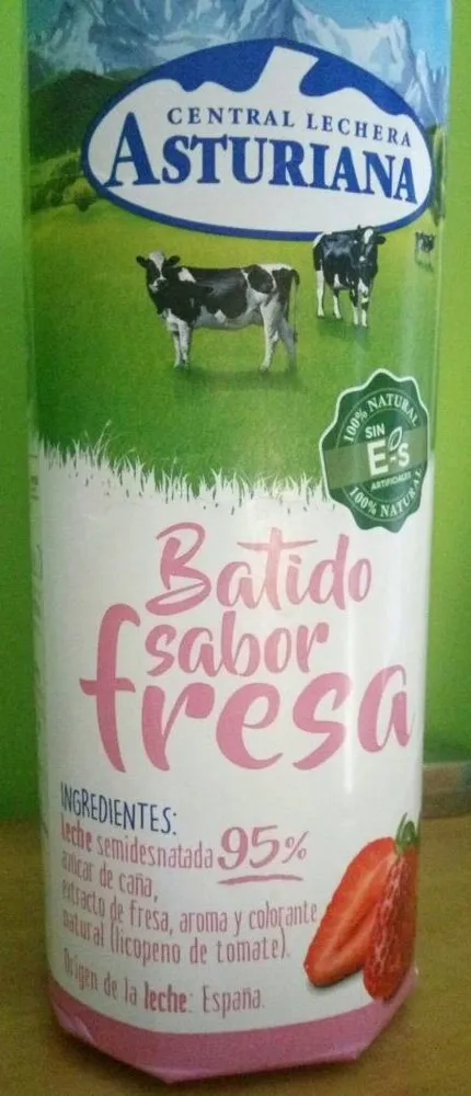 Batido sabor fresa