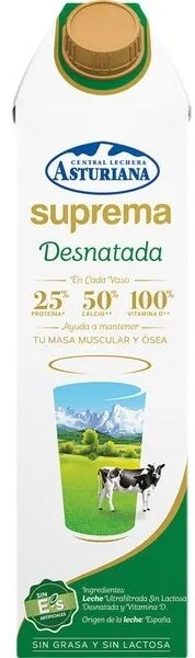 Leche desnatada Suprema