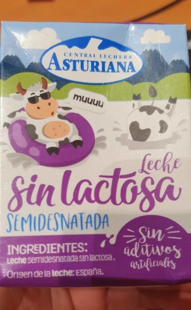 Leche semidesnatada sin lactosa