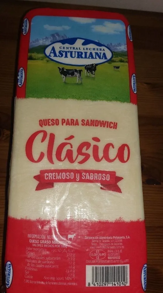 Queso clasico para sandwich