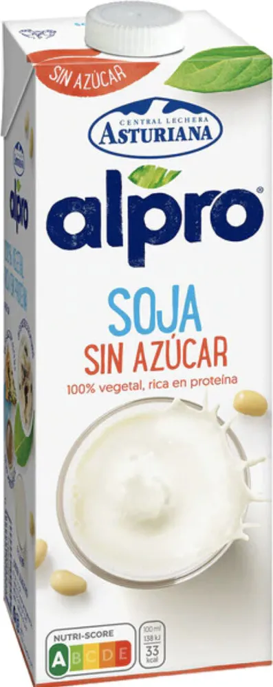 Bebida de soja sin azúcar