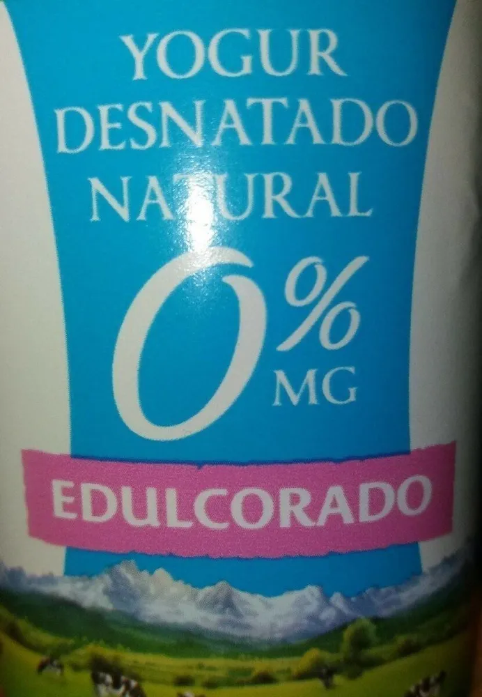 Yogur desnatado natural 0%MG edulcorado
