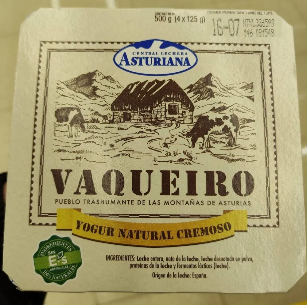 Yogur natural cremoso