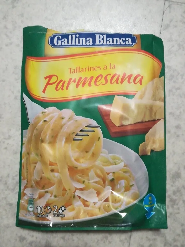 Tallarines a la Parmesana