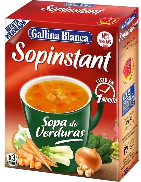 Sopa de verduras sopinstant