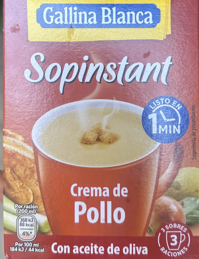 Sopinstant Crema de Pollo