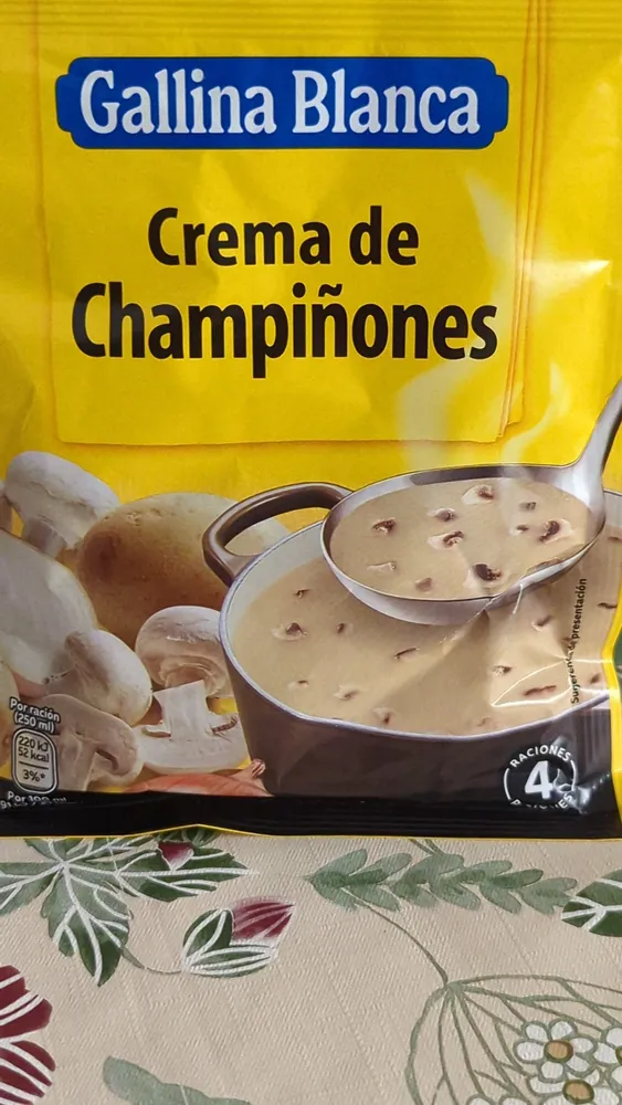 Crema de champiñones