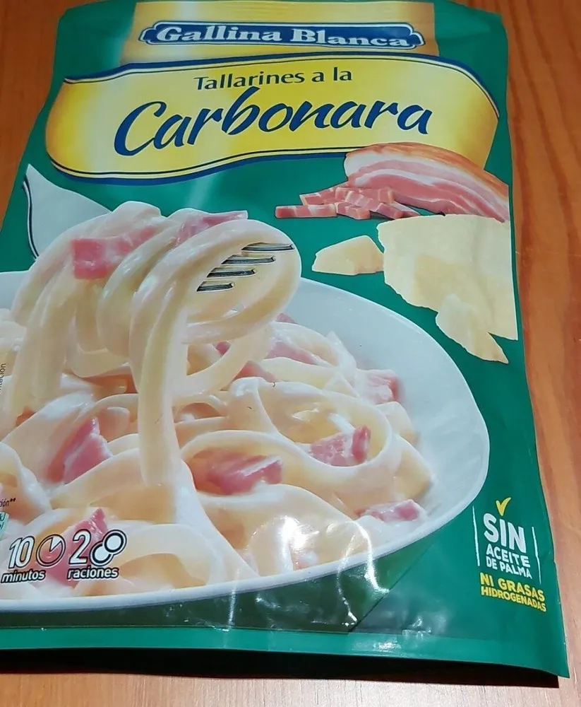 Tallarines a la carborana