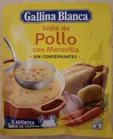 Sopa de pollo con maravilla