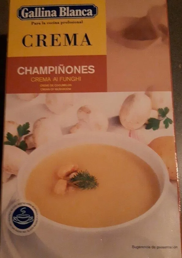 Crema de champiñones