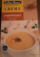 Crema de champiñones