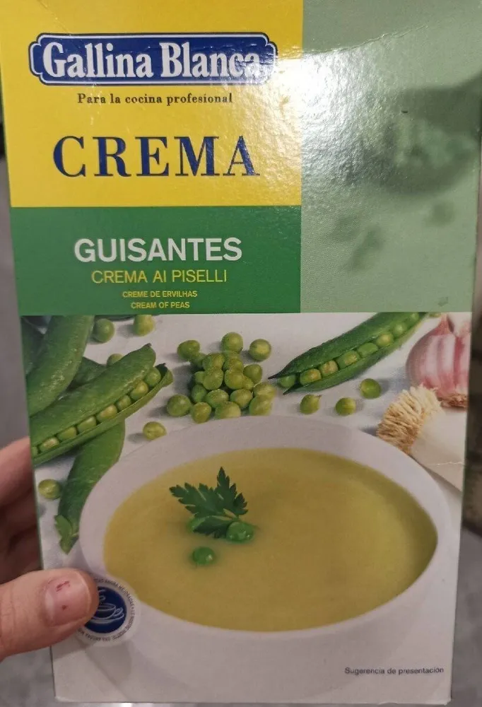 Crema de guisantes