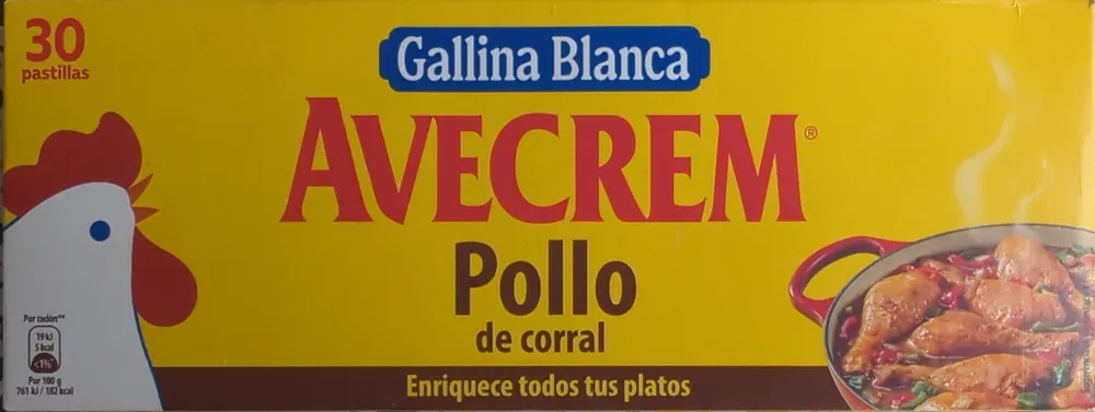 Caldo de pollo avecrem