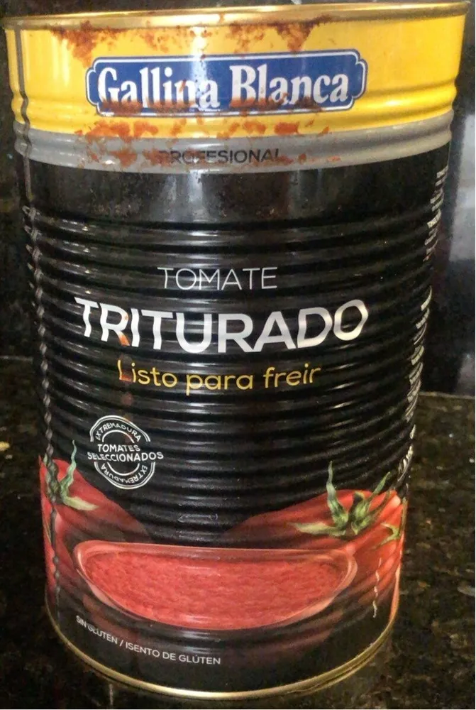 Tomate triturado listo para freir