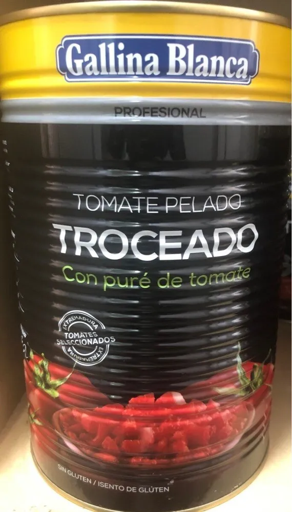 Tomate pelado troceado