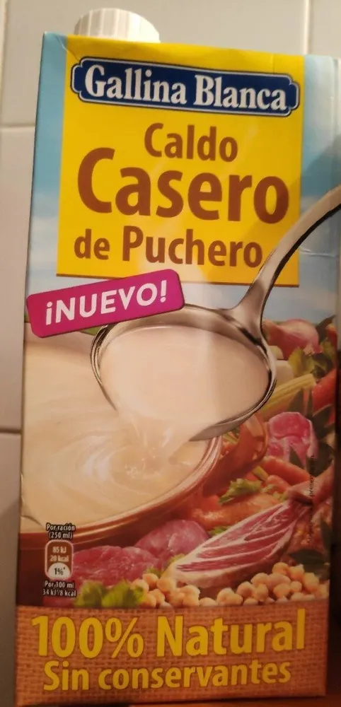 Caldo de puchero casero 100% natural envase 1 l