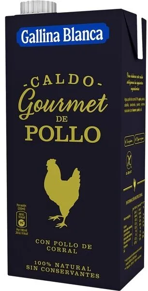 Caldo gourmet de pollo