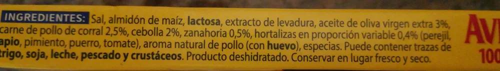 Avecrem pollo 100% natural