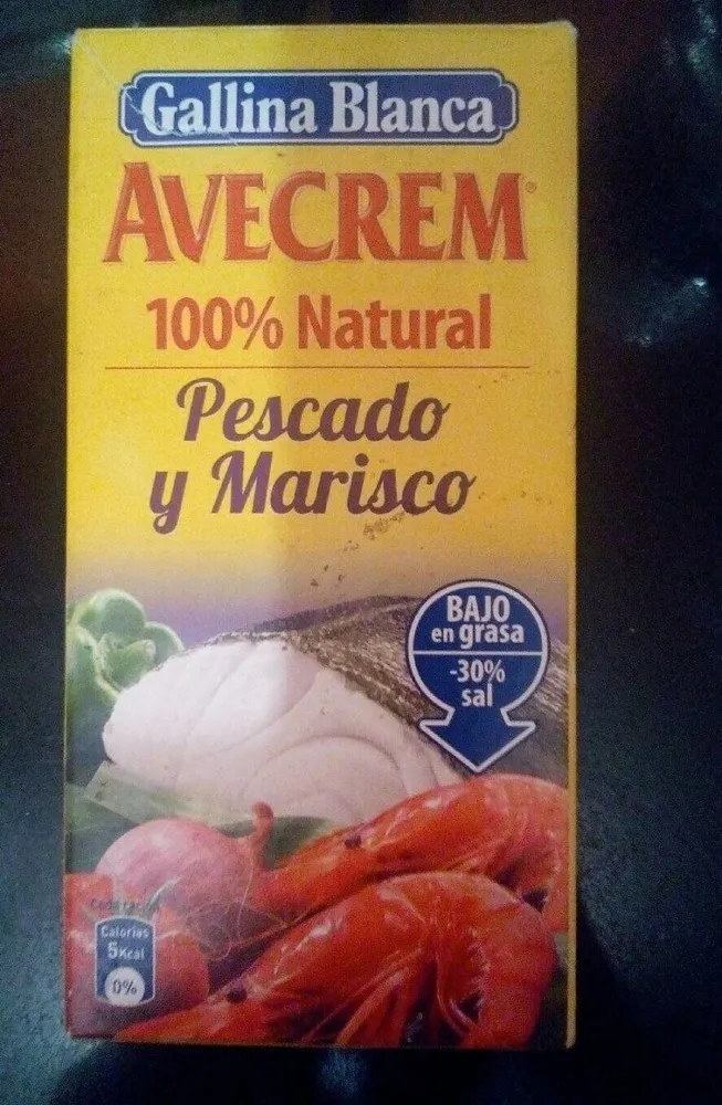 Avecrem pescado y marisco