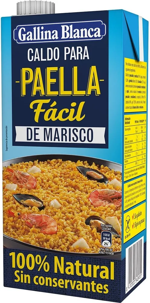 Caldo para paella fácil de marisco