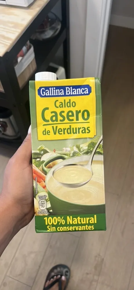 Caldo casero de verduras