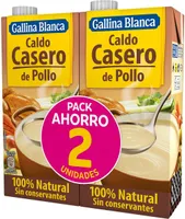 Caldo casero de pollo